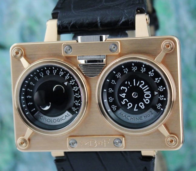 (image for) A LIKE NEW MB&F 18K ROSE GOLD HOROLOGICAL MACHINE NO2